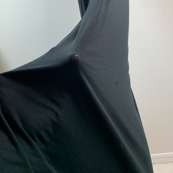 Vince sleeveless tank style jersey knit maxi dress, chambray block back (flaws) - Picture 8 of 13